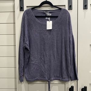 Barefoot Dreams Slouchy Pullover in Pacific Blue